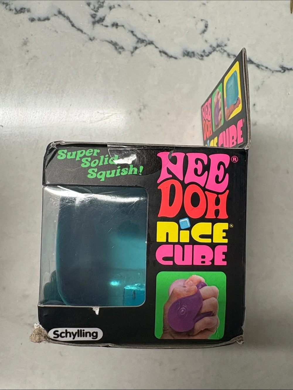 NeeDoh Nee Doh Nice Cube Blue Schylling Authentic NEW